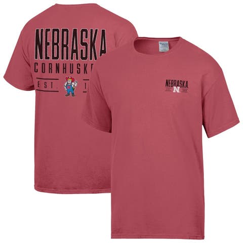 Men's ComfortWash  Red Nebraska Huskers Big Name T-Shirt
