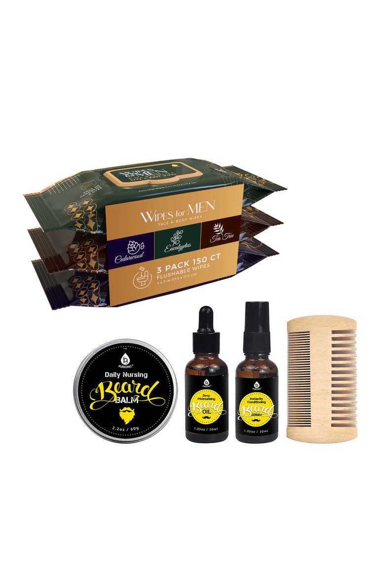 Men's Grooming Essentials Bundle, Main, color, Black