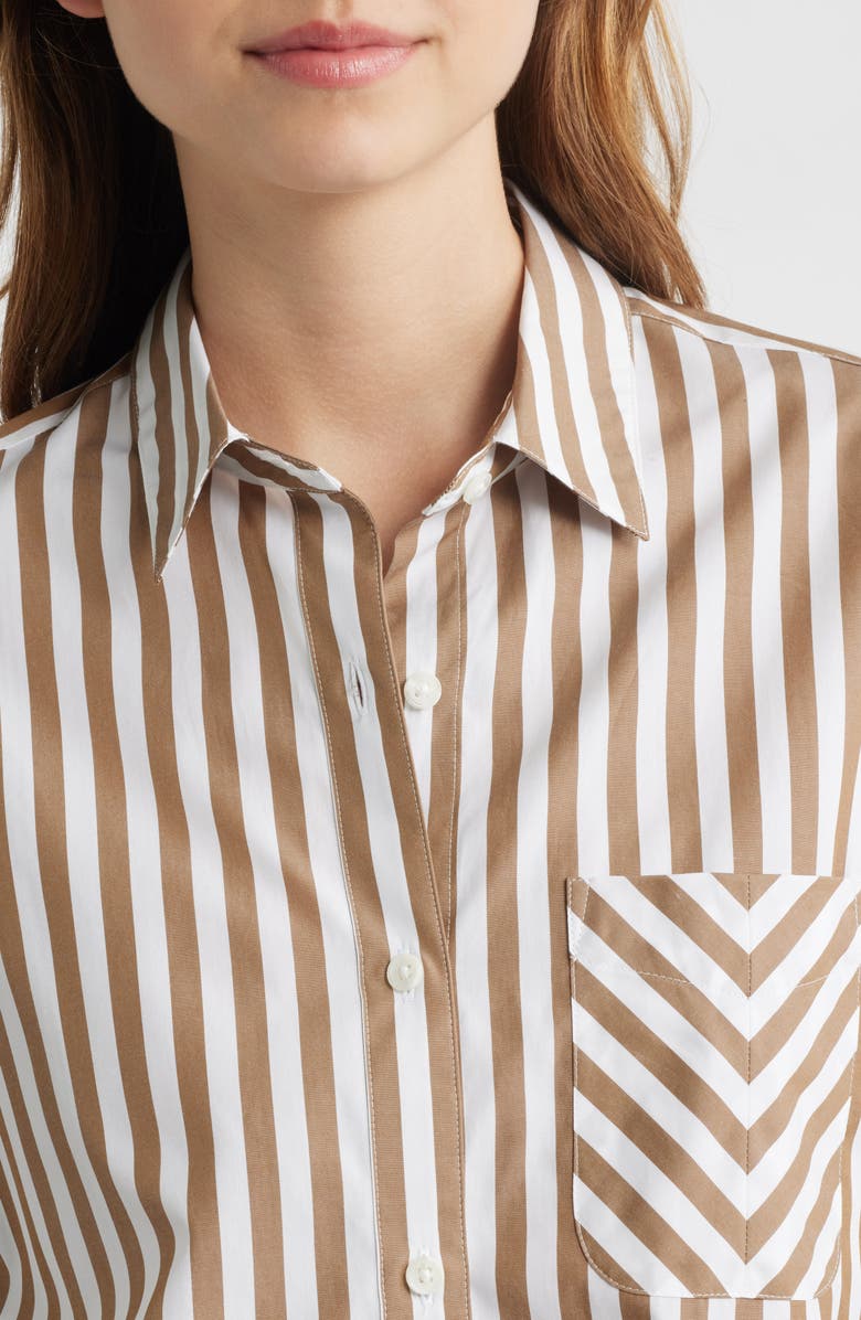 rag & bone Lucia Stripe Poplin Button-Up Shirt, Alternate, color,