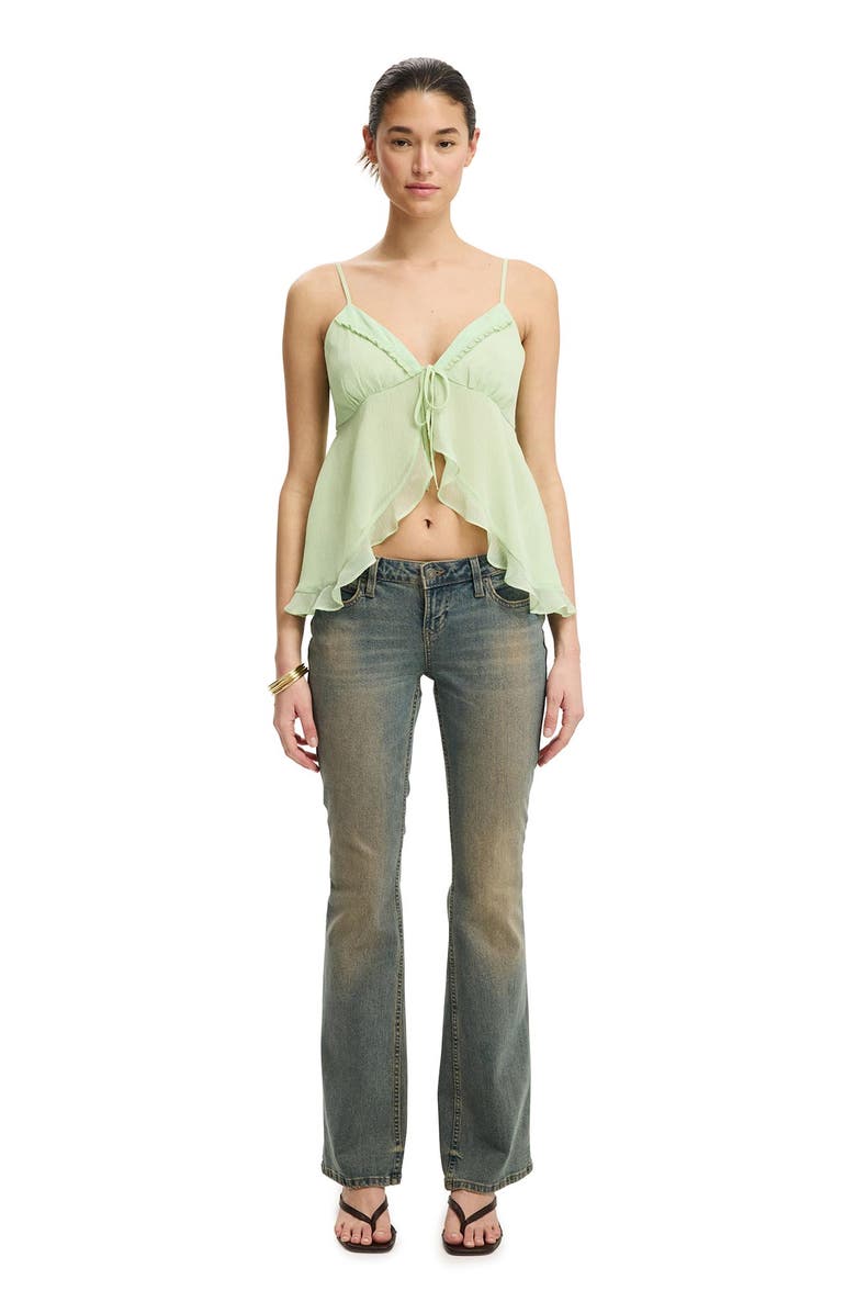 Cotton On Women's Cleo Asymmetric Cami, Alternate, color, Matcha Whip