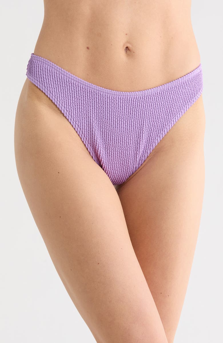 Billabong Summer High Cut Skimpy Hike Bikini Bottoms, Main, color, Purple