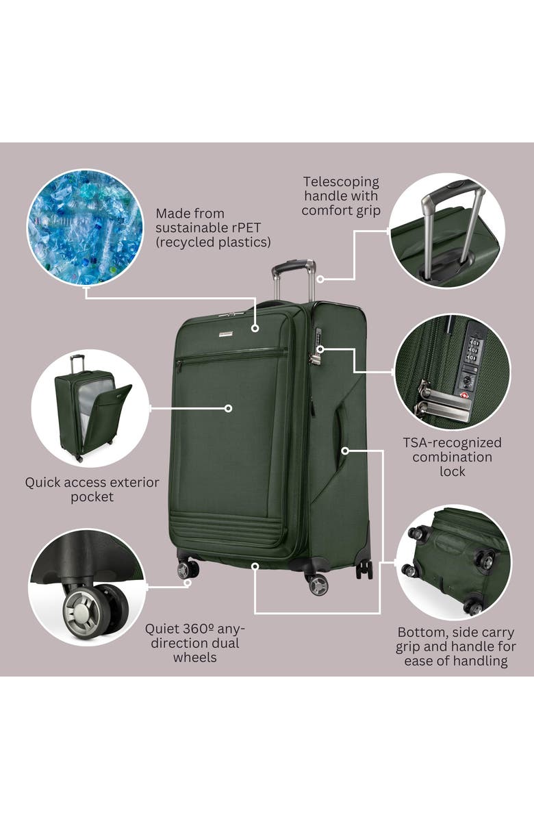 Ricardo Beverly Hills Avalon Softside 2 Piece Luggage, Alternate, color, Juniper Green