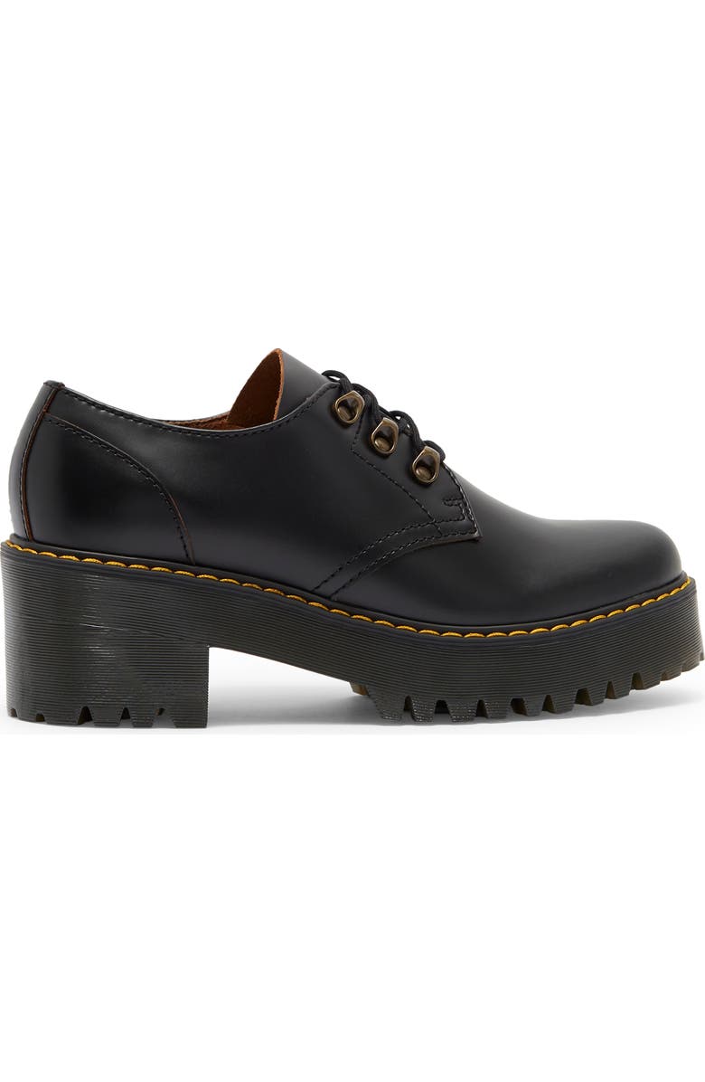 Dr. Martens Leona Lug Sole Platform Derby, Alternate, color, Black