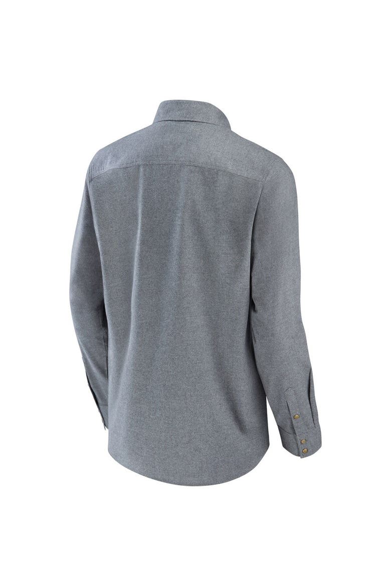 Men's NFL x Darius Rucker Collection by Fanatics Gray Tampa Bay Buccaneers Chambray Button-Up Long Sleeve Shirt, Alternate, color, Gray