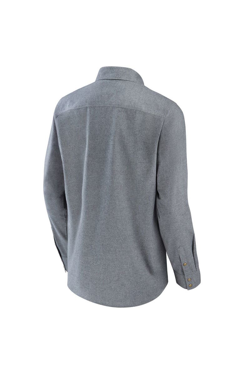 NFL X DARIUS RUCKER Men's NFL x Darius Rucker Collection by Fanatics Gray Tampa Bay Buccaneers Chambray Button-Up Long Sleeve Shirt, Alternate, color,