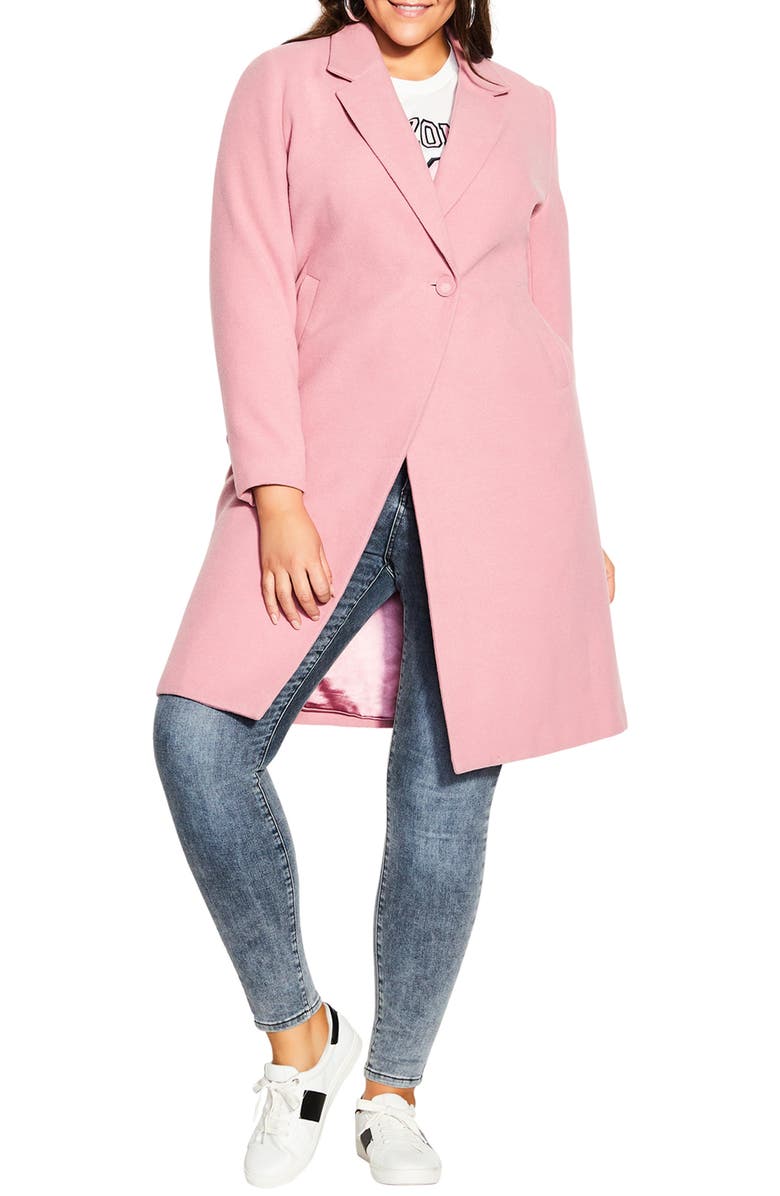 City Chic Effortless Chic Coat, Main, color,