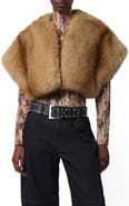 Apparis Devin Faux Mink Fur Shrug