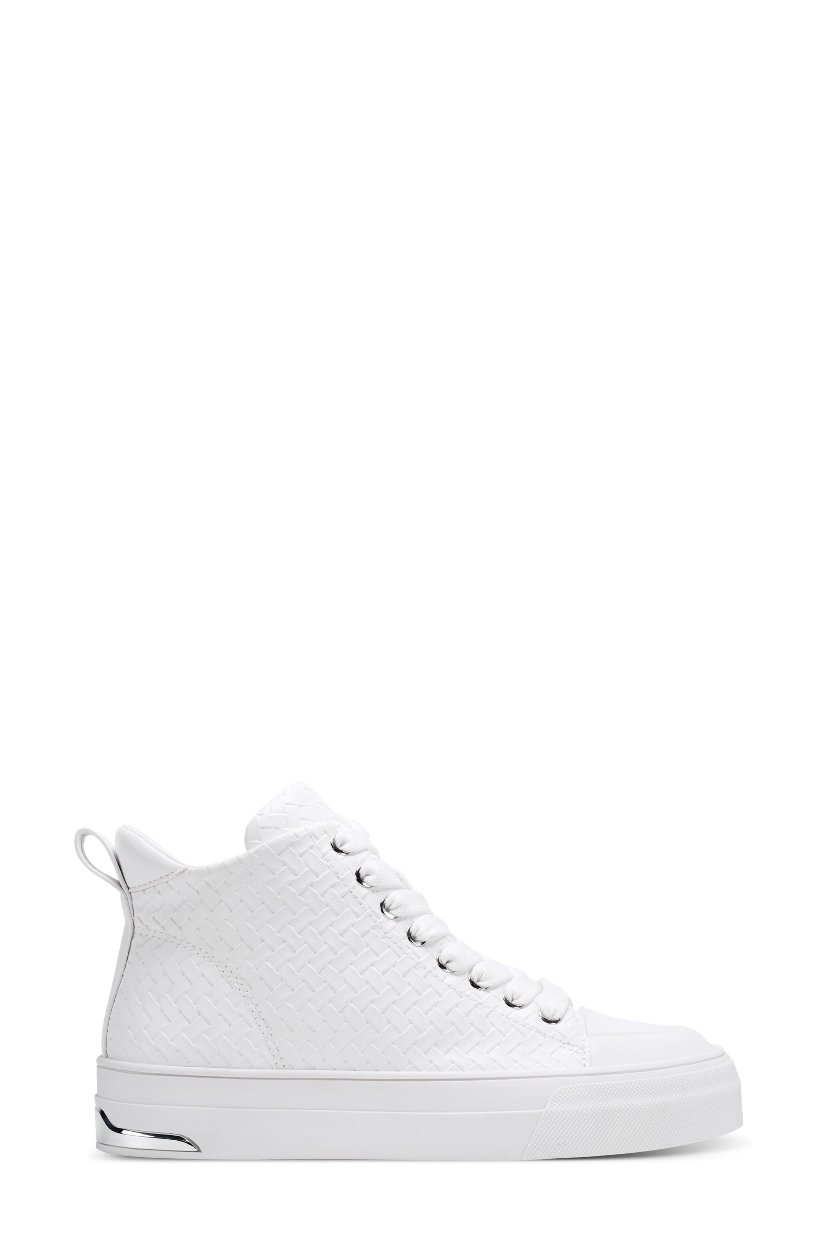 DKNY Yaser Mid Sneaker, Alternate, color, White