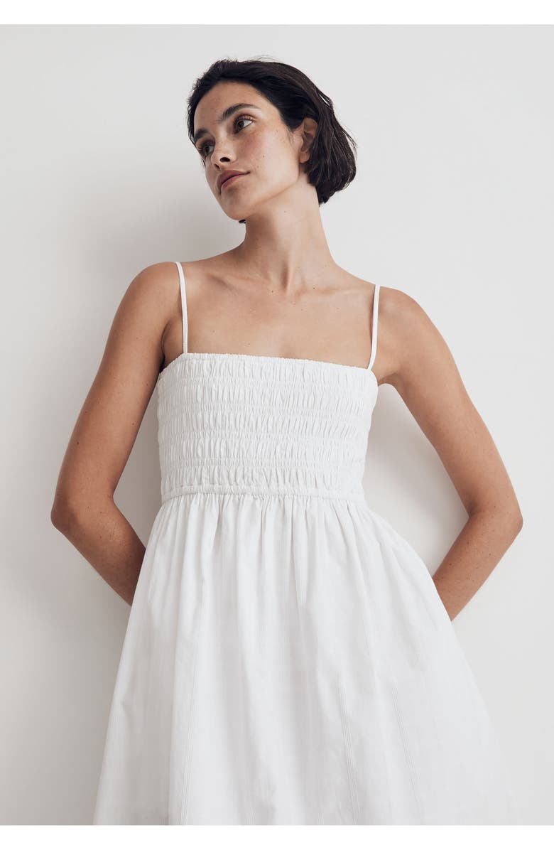 Madewell Theo Sleeveless Cotton Midi Dress, Alternate, color,