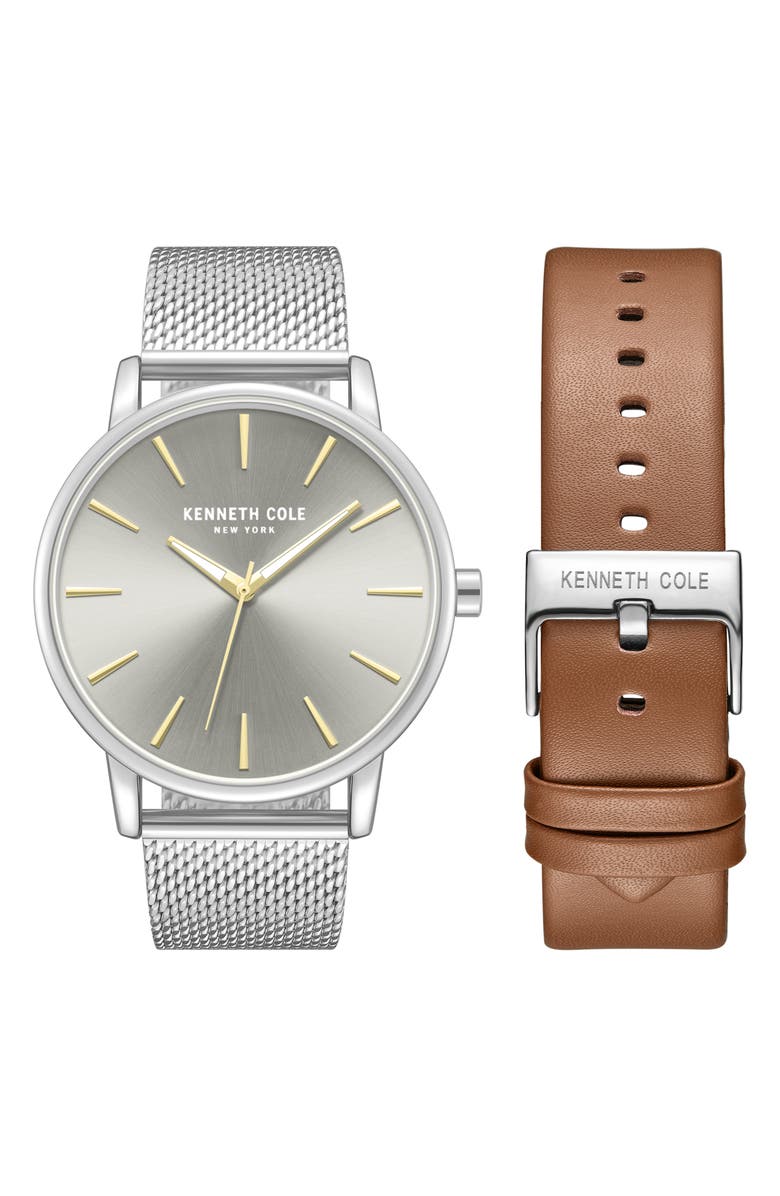 Kenneth Cole New York Classic Watch Gift Set, Main, color, Silver Multi