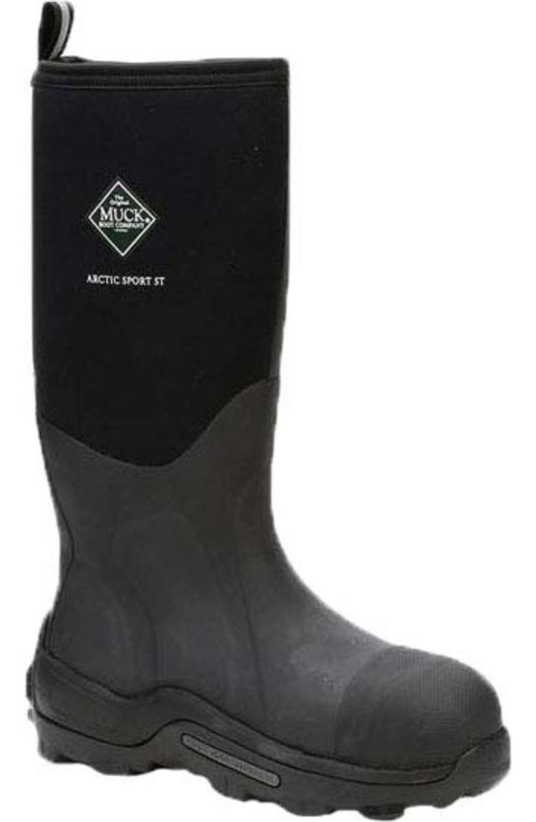MUCK Men's Arctic Sport Steel Toe Insulated Boot, Alternate, color, Black