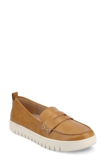 Journee Collection Journee Womens Tayla Medium And Wide Width Penny Loafer In Brown