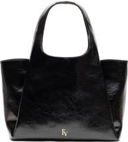Frances Valentine Portia Crinkled Leather Shoulder Bag