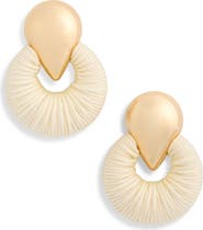 NORDSTROM RACK Thread Wrapped Door Knocker Earrings