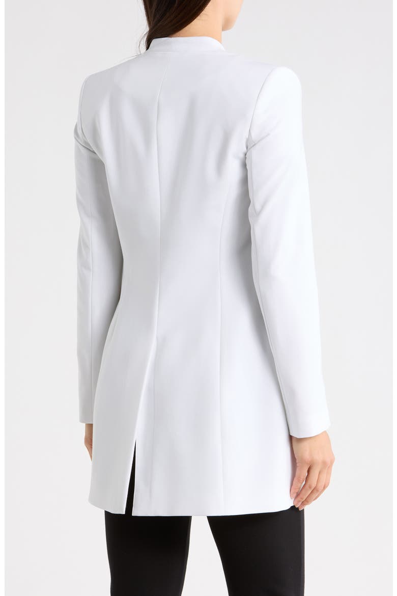 Open Front Roll Sleeve Blazer, Alternate, color, WHITE