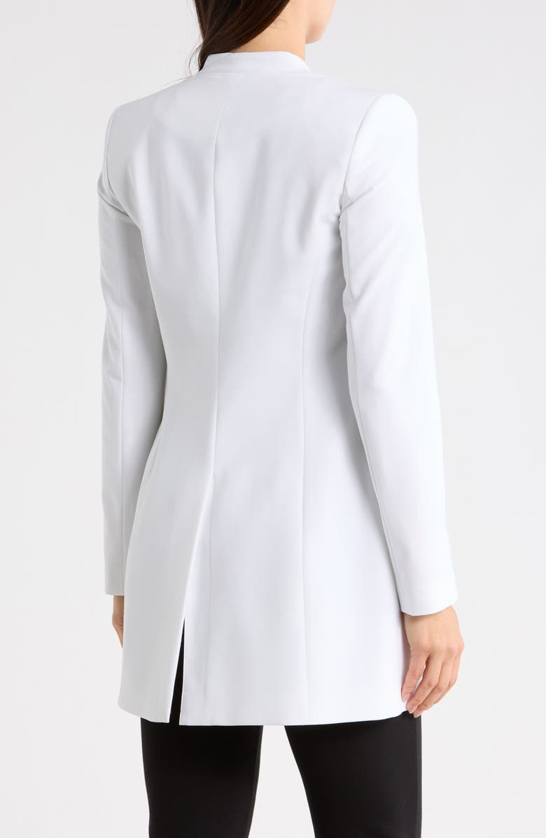 Calvin Klein Open Front Roll Sleeve Blazer, Alternate, color, White