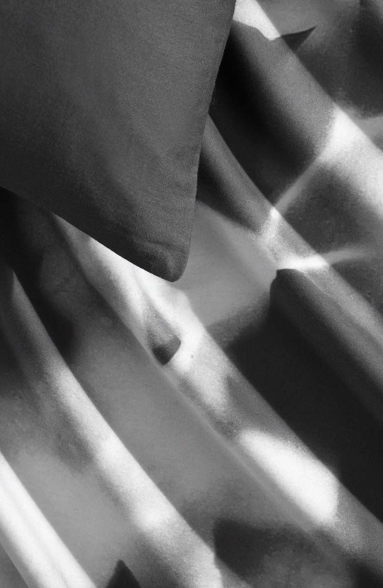 Calvin Klein Orchid Cotton Sateen Duvet & Shams Set, Alternate, color, Grey