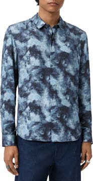 John Varvatos Rodney Hidden Placket Button-Up Shirt