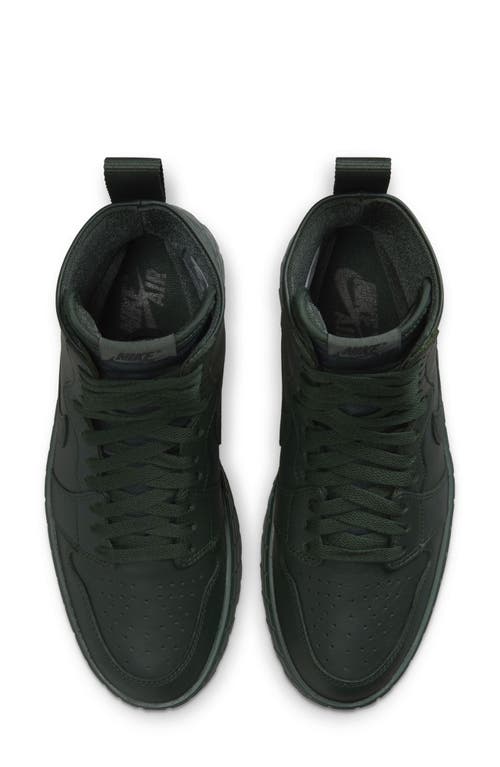 Jordan Air 1 Brooklyn Platform Sneaker In Deepest Green/black/green