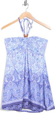 Madden Girl Ruched Mini Halter Dress