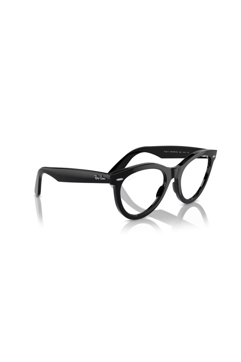 51mm Round optical glasses, Alternate, color, Black