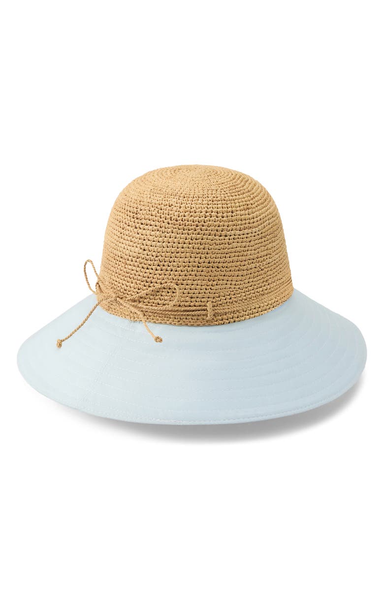 Helen Kaminski Kalola Foldable Raffia Hat, Alternate, color, Natural/ Breeze