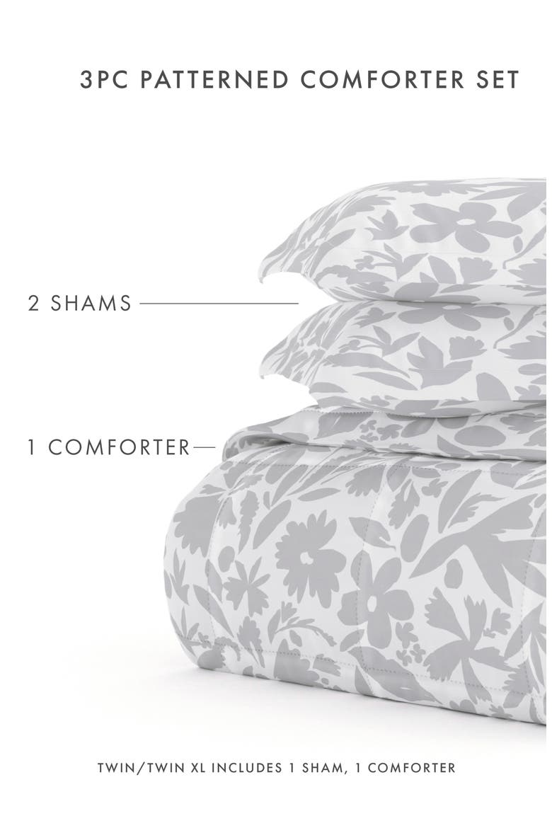 Premium Down Alternative Comforter Set, Alternate, color, LIGHT GRAY