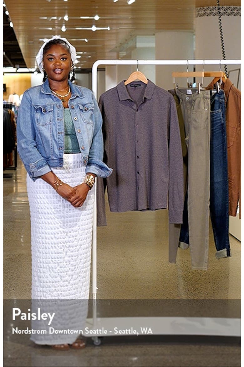 Shearwood Herringbone Knit Button-Up Shirt video