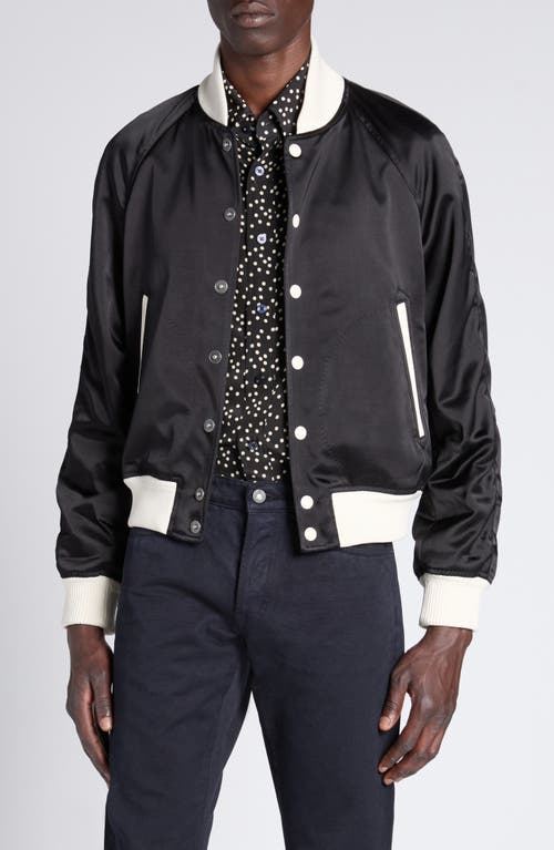 Tom Ford Outwear Blouson In Xbkwh Black/white
