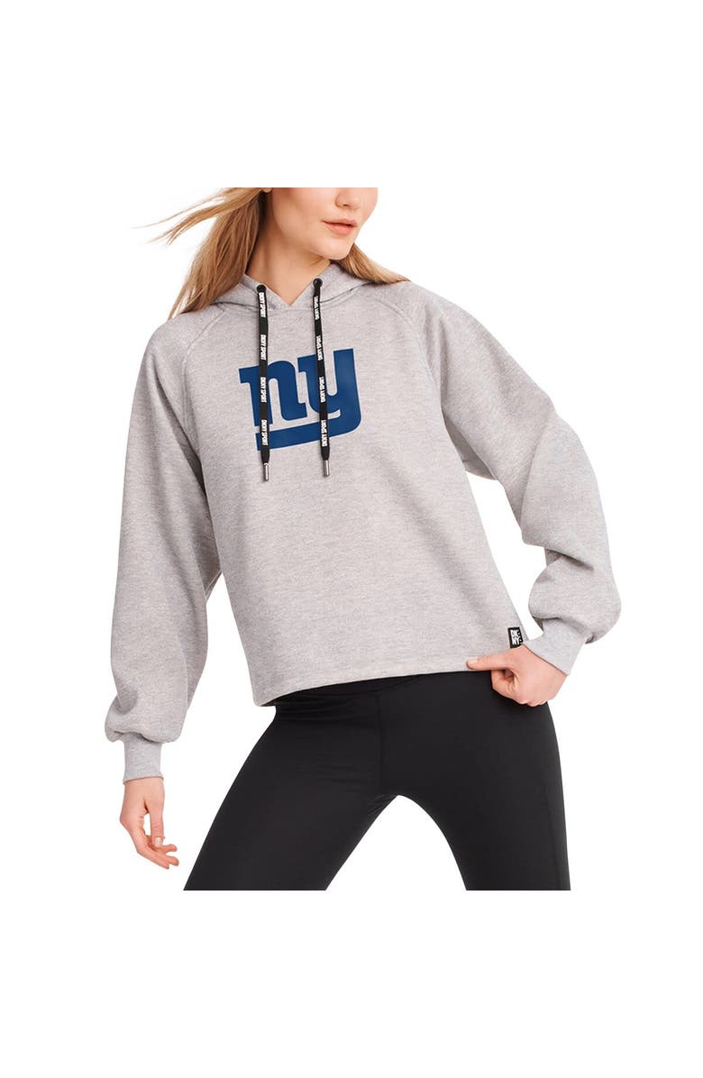 DKNY SPORT Women's DKNY Sport Heather Gray New York Giants Debbie Dolman Raglan Pullover Hoodie, Main, color, Heather Gray