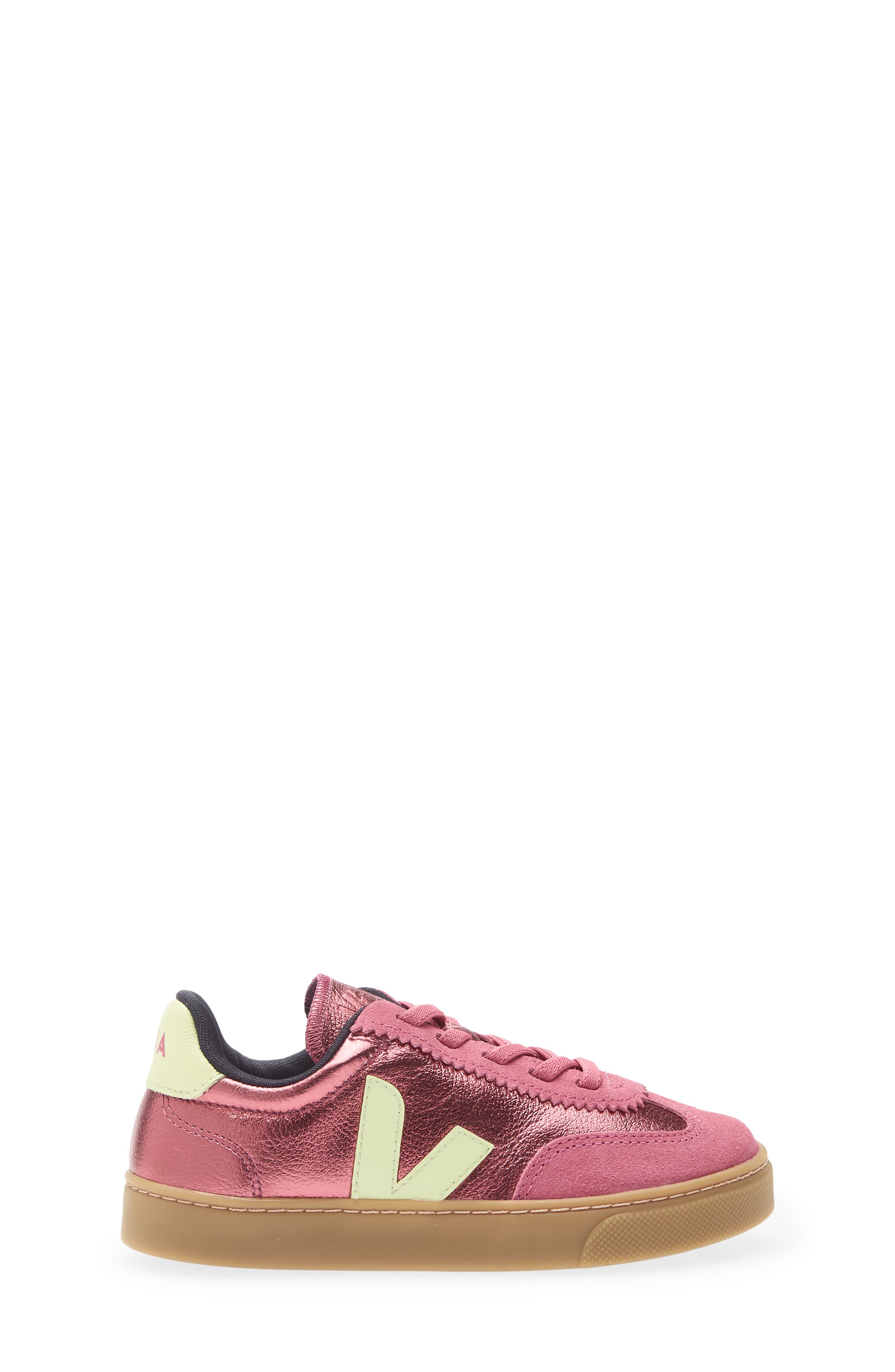 Kids' Small Volley Sneaker, Alternate, color, AZALEA LIMO
