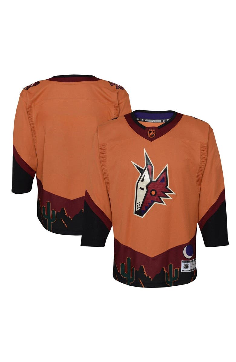Outerstuff Youth Burnt Orange Arizona Coyotes Special Edition 2.0 Premier Blank Jersey, Main, color, 