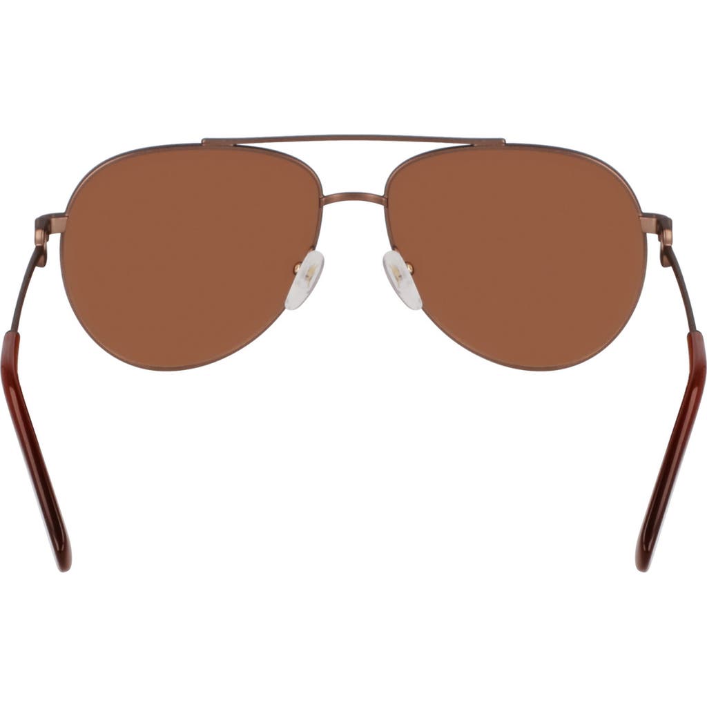 Longchamp Foulonn 58mm Aviator Sunglasses In Brown