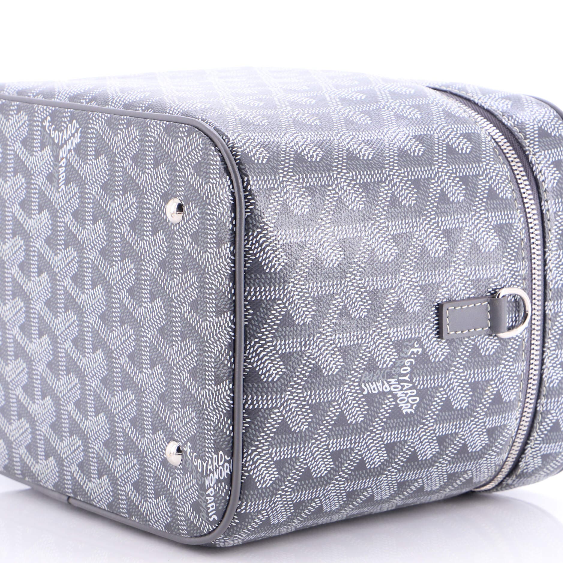 Pre-Owned Goyard Muse Vanity Case Coated Canvas, Alternate, color, Gray