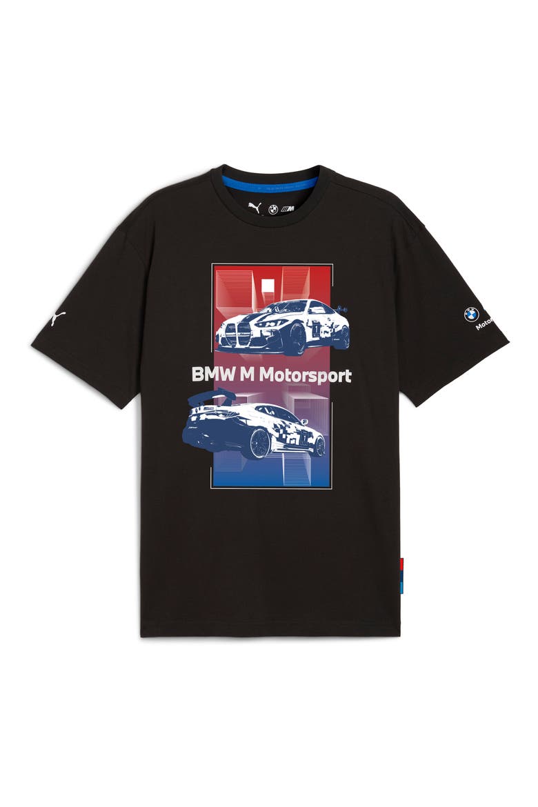 BMW M4 EVO Block Cotton Graphic T-Shirt, Alternate, color, PUMA BLACK