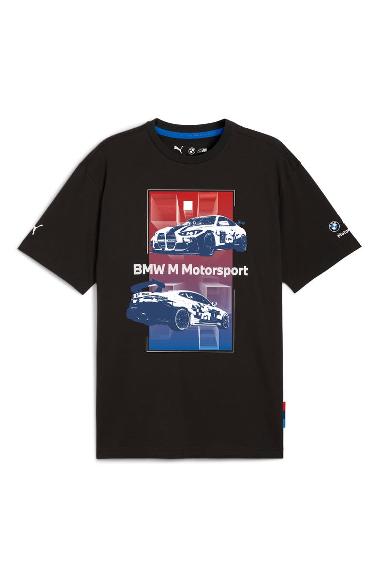 PUMA BMW M4 EVO Block Cotton Graphic T-Shirt, Alternate, color, Puma Black