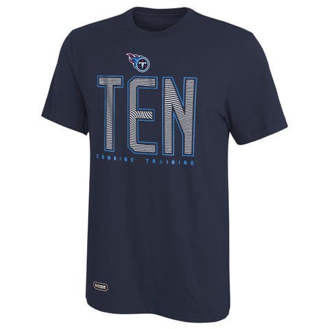 Men's Navy Tennessee Titans Record Setter T-Shirt