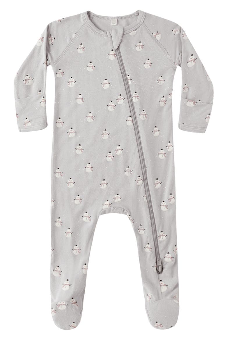 Snowmen Zip Footie, Main, color, SNOWMEN-NB