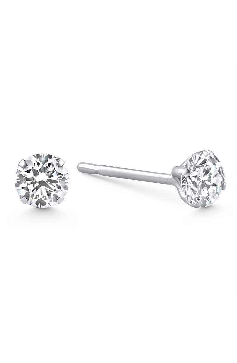Bliss Diamond 1/3 Ct TW Small Diamond Studs 14k Gold Lab Grown, Main, color, 14K White Gold