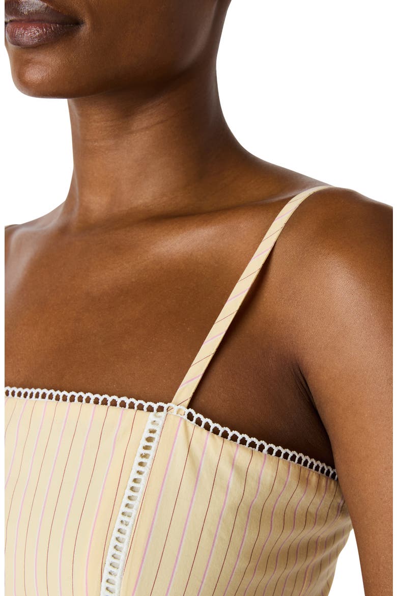 Emma Tie Waist Sleeveless Maxi Dress, Alternate, color, PALE YELLOW