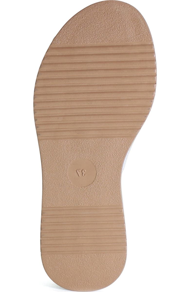 Diba True PA CIFIC Leather Platform Slip-On Sandal, Alternate, color, White