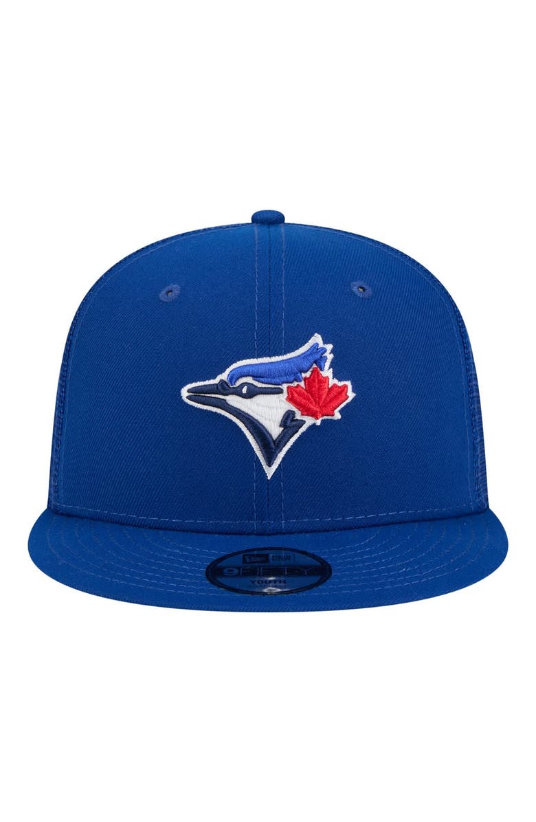 New Era Youth New Era Royal Toronto Blue Jays 9FIFTY Trucker Snapback Hat, Alternate, color, Royal