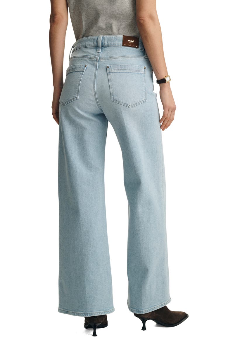 Mavi Jeans Paloma Wide Leg Jeans, Alternate, color, Light Brushed Gold P