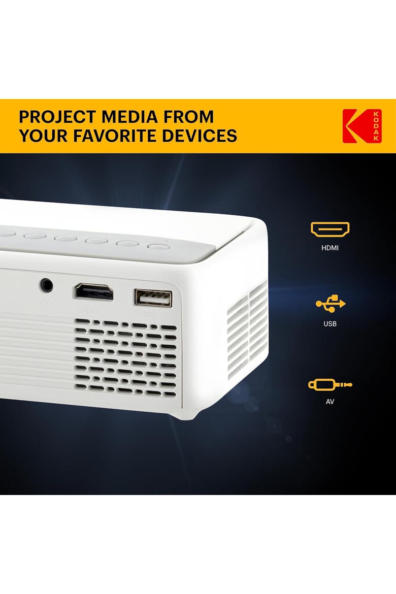 FLIK X1 Mini Pico Projector, Alternate, color, White