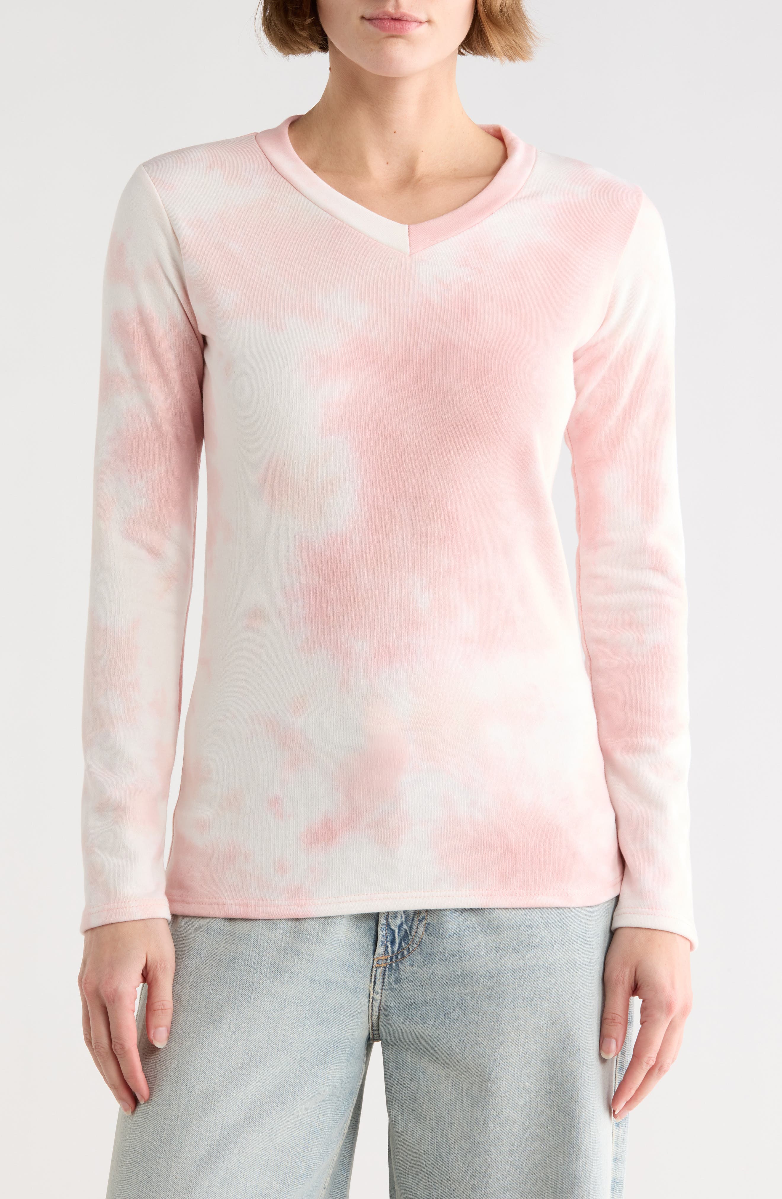 Tie Dye V-Neck Sweater - image 3