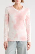 GO COUTURE Tie Dye V-Neck Sweater