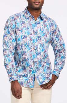 Robert Graham Elbert Cotton Button-Up Shirt