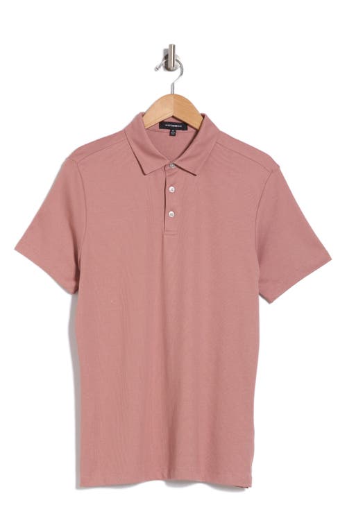 Westzeroone River Valley Polo In Shadow Coral