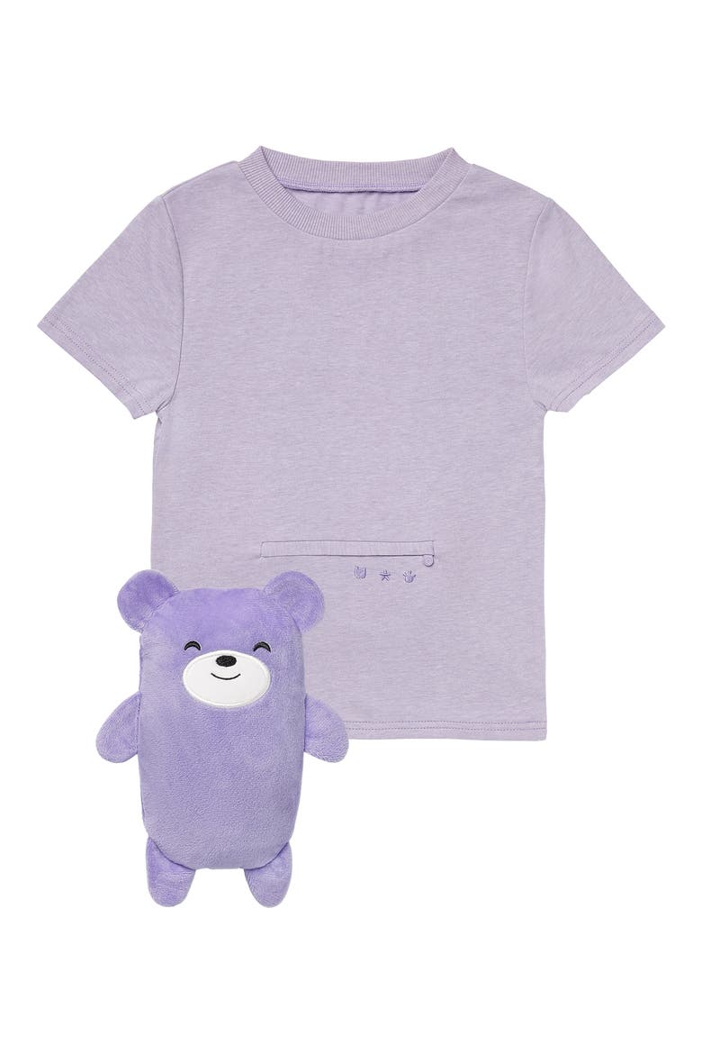 Bori the Bear 2-in-1 Stuffed Animal T-Shirt, Main, color, LILAC MARL