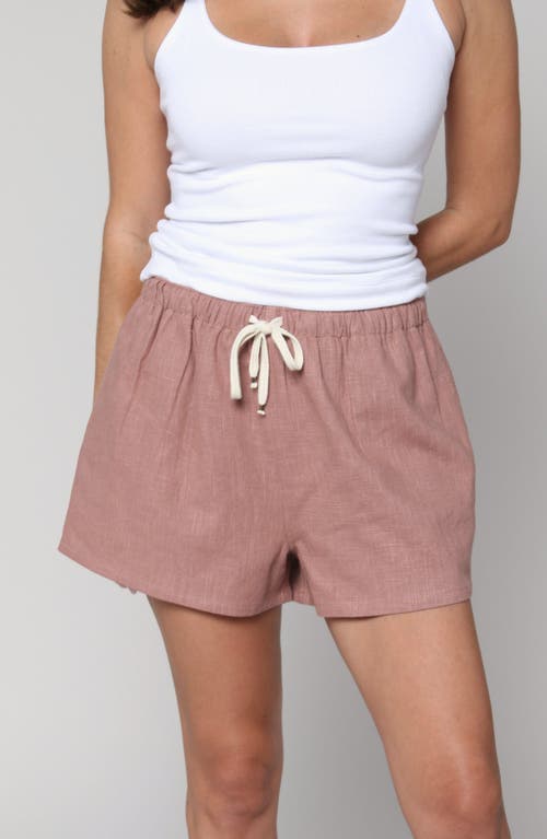 Leisure Lab Solana Relaxed Linen Short In Brown